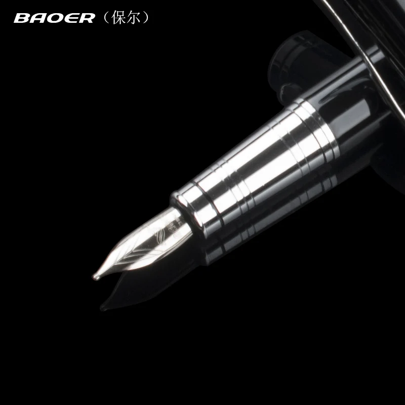 Ручка перьевая Baoer чернильная классическая из нержавеющей стали 3035|fountain pen|quality