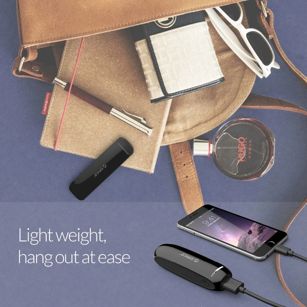 ORICO power bank 2000 мАч Портативный внешний Батарея mi cro USB Вход мобильного телефона