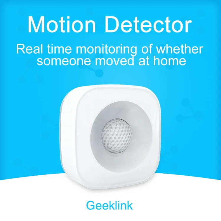 Беспроводной датчик движения Geeklink инфракрасный детектор с широким углом