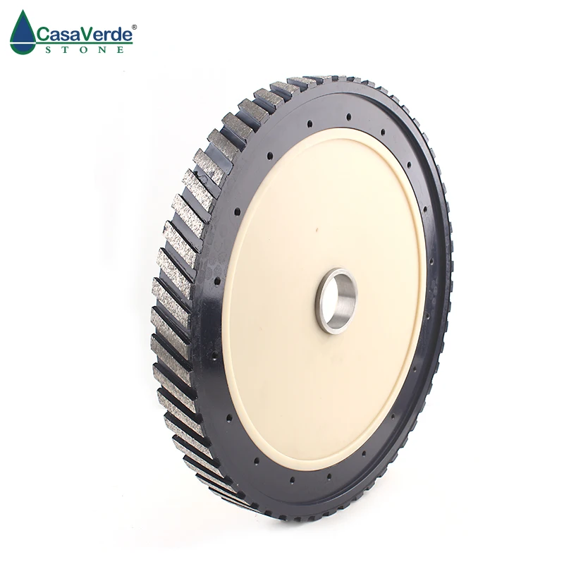 Dc-scgw1025 D250mm Diamond Silent Core Calibrating Milling Wheel With Segment Wide 25mm For Grinding Granite