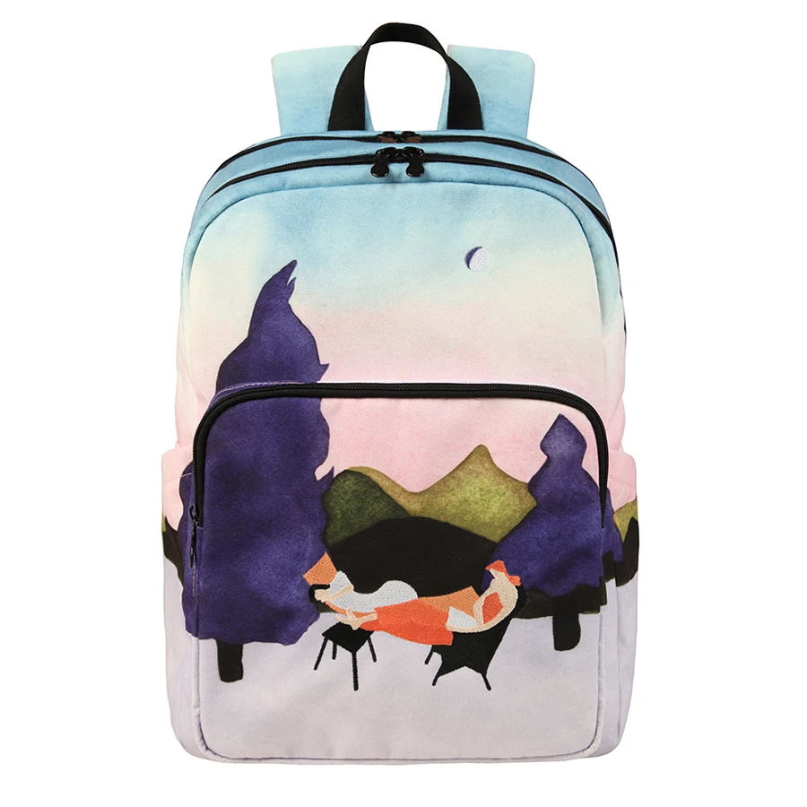 YIZISTORE original backpacks creative  school bags for teenagers and traveling in SCENERY 3(FUN KIK store)