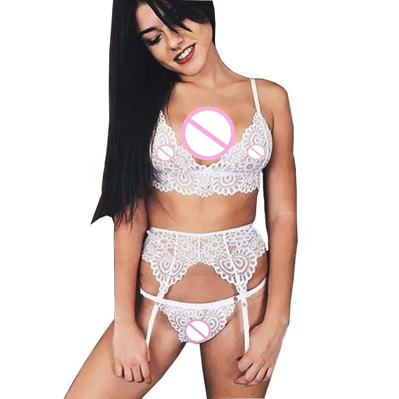 Сексуальное белье Горячая Черное кружево Babydoll Для женщин нижнее сексуальные