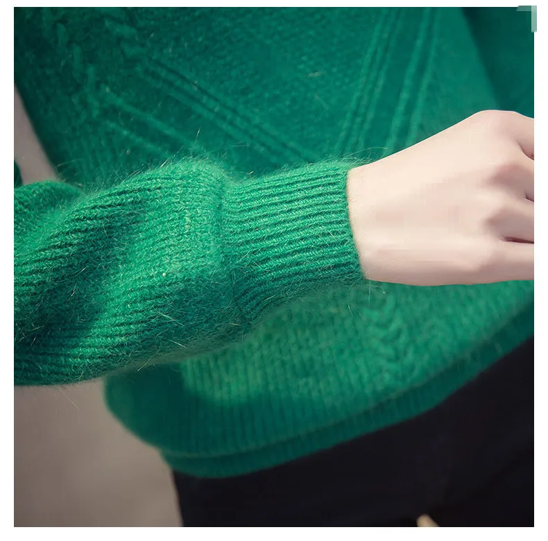 New relaxed autumn/winter 2018 women's sweater spring candy color thickened bottom 5102 | Женская одежда