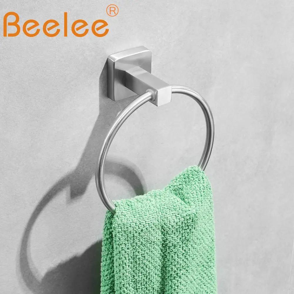 BeeleeTowel кольцо держатель для полотенец ванной и кухни настенный круглая форма из