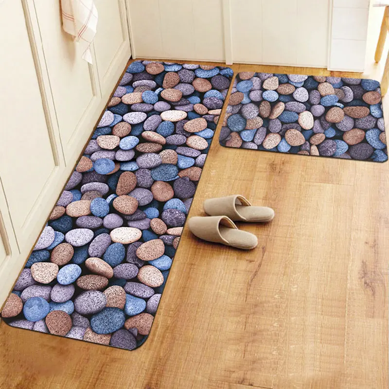

50x80 + 48x 118см/комплект, тонкий кухонный коврик из камня, домашний вход/искусственный Противоскользящий ковер для ванной комнаты, коврик для ба...