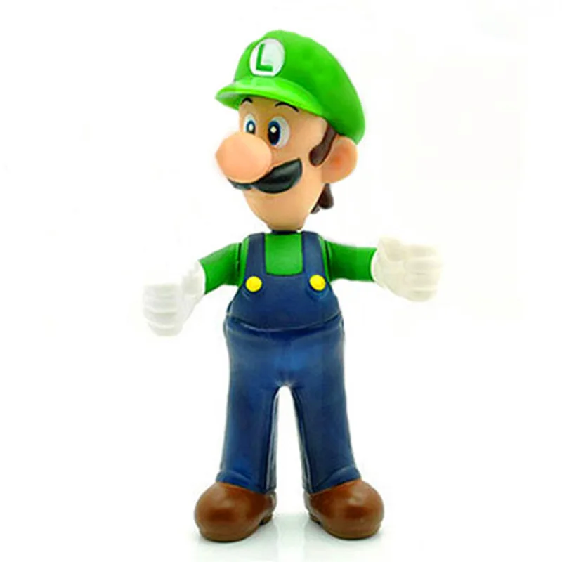 Super Mario Bros Рисунок игрушки 12 см Марио и Луиджи PVC Фигурки Коллекция Модель