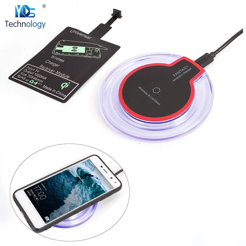 Беспроводное зарядное устройство Qi Настольная Беспроводная usb зарядка для iPhone 5 6