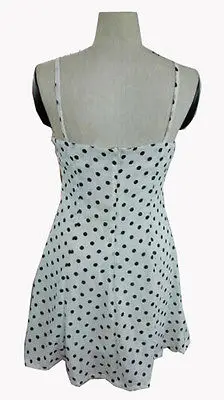 High quality Sexy Women Summer Strap Sleeveless Polka Dot Evening Club Casual Mini Dress | Женская одежда