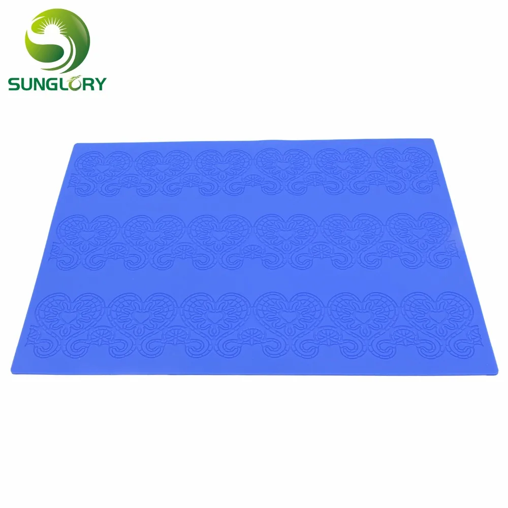 Кухонный декоративный силиконовый кружевной коврик для выпечки|fondant cake decorating