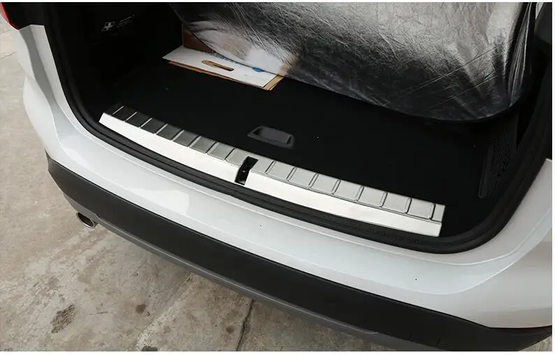 Для BMW X1 F48 2016 2017 нержавеющая сталь сзади загрузки внутренняя бампера порог плиты