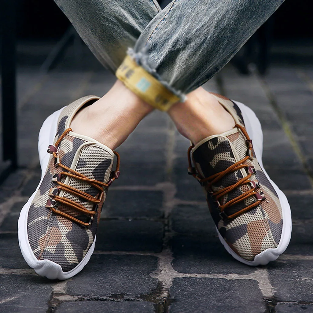 SAGACE/летние мужские кроссовки модная камуфляжная Уличная обувь мужская