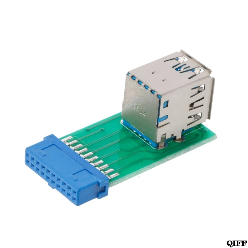 Drop Ship&ampWholesale Internal 20Pin To 2 USB 3.0 A Female Adapter Converter PCB Board Card Extender APR28 | Компьютеры и офис