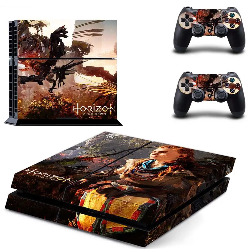 Horizon: Zero Dawn PS4 полная наклейка кожи лицевые панели для sony playstation 4 консоли и контроллера - Цвет: GYTM0674