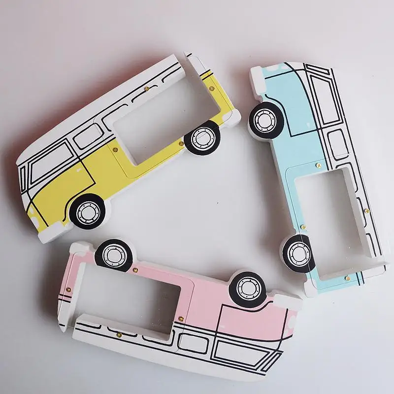 Мультфильм деревянный автомобиль Стиль Копилка Высокое качество детская