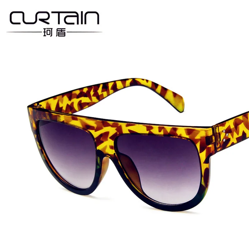 Женские солнцезащитные очки с большой оправой брендовые дизайнерские винтажные