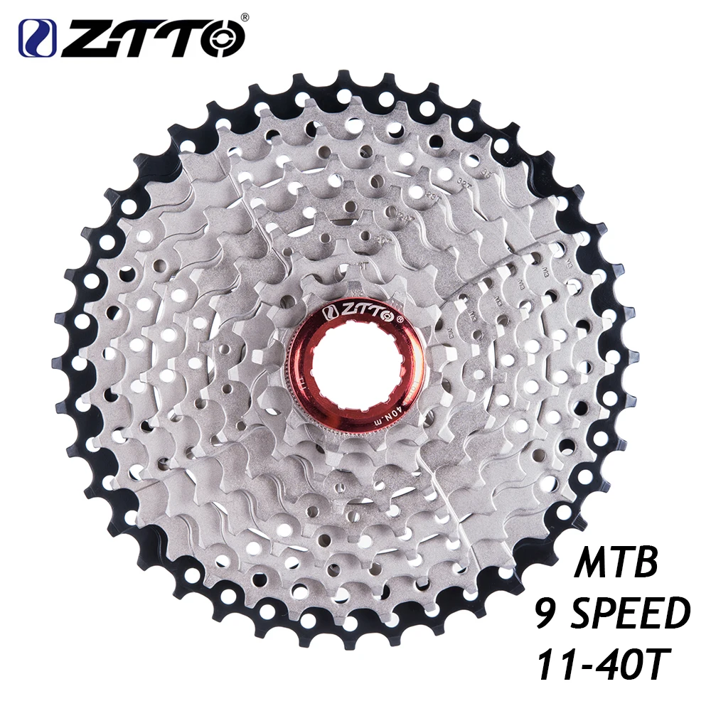 ZTTO 9-скоростная кассета 11-40 T широкое передаточное число горный велосипед MTB