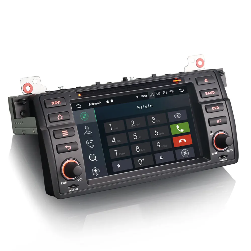 Erisin ES3619B PX30 Android 8 1 Автомобильный мультимедийный плеер 7 &quotавтомобильный DVD gps для