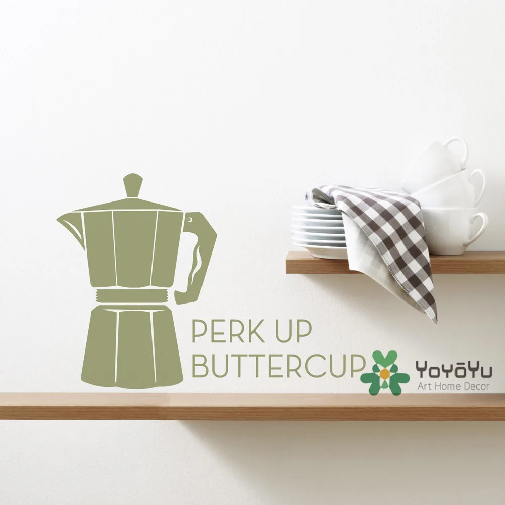 Арт дизайн наклейки на стены Кичен специальный Декор простой чайник настенные