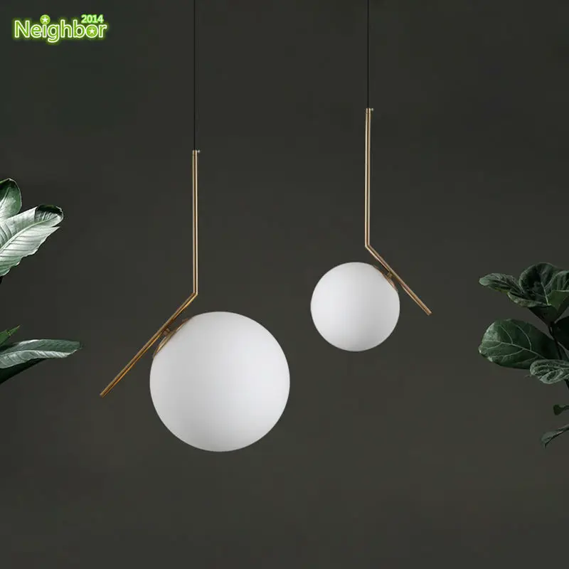 

Modern style living room bedroom minimalist restaurant pendant light Nordic clothing decoration glass ball pendant lamp