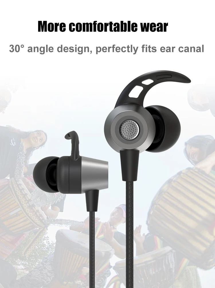 JEELOCK In Ear 3.5 High Sensitivity Wire Sport Earphone with Microphone Metal Subwoofer for Computer PC Gaming Headset Earphone