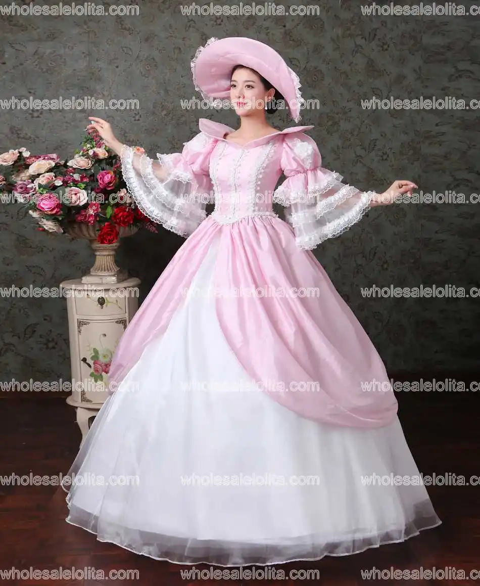 Высококачественное бальное платье Marie Antoinette в стиле барокко европейском 17-18 века