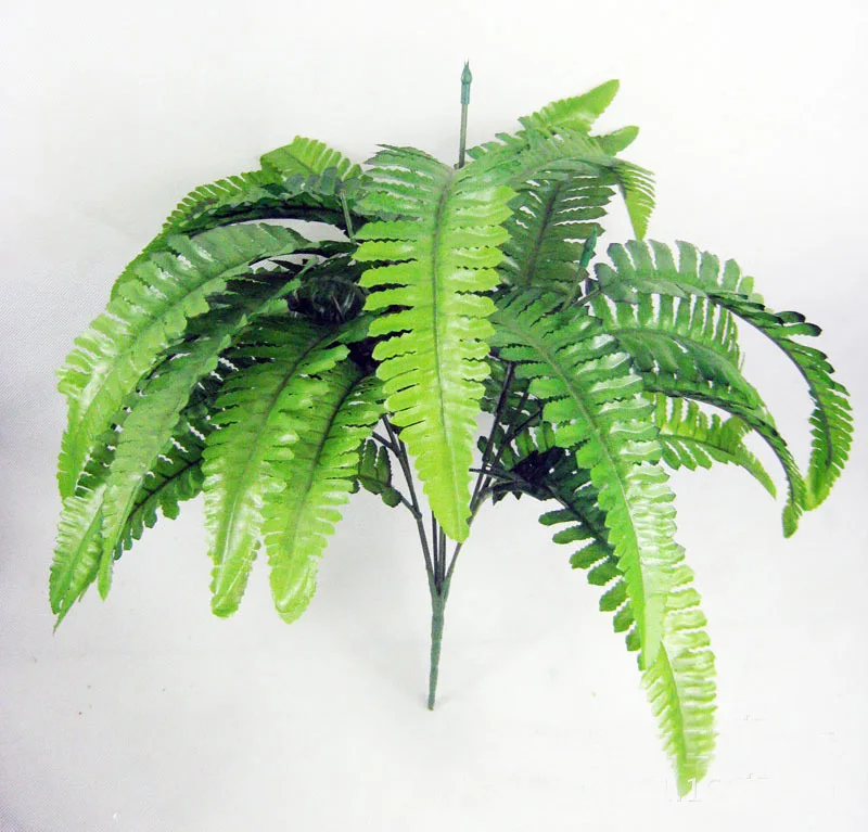 Искусственные зеленые цветы 7 ветвей имитация реалистичных растений Цветочный