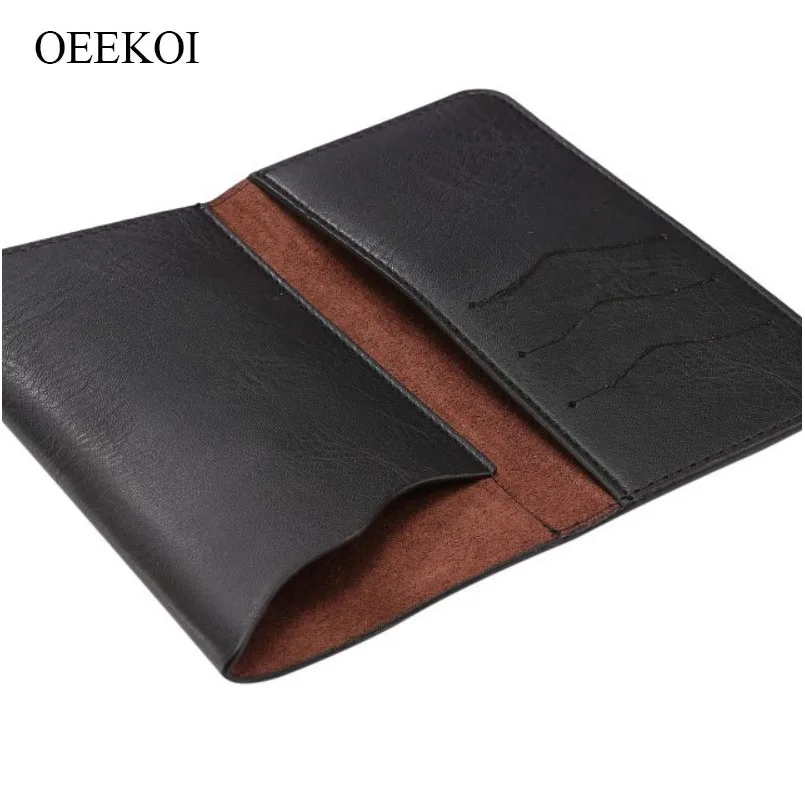 Универсальный кожаный чехол кошелёк с эффектом слоновой кожи для Марка Lava Iris Atom