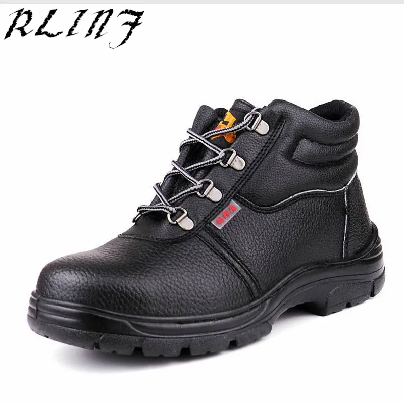 RLINF с высоким берцем мужские сварщик обувь языком-доказательство Smash-proof