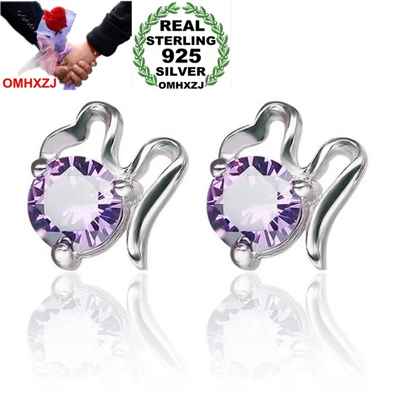 

OMHXZJ Wholesale Sweet Romantic Fashion For Woman Girl Wedding Gift Lucky Clouds Zircon 925 Sterling Silver Stud Earrings YS337