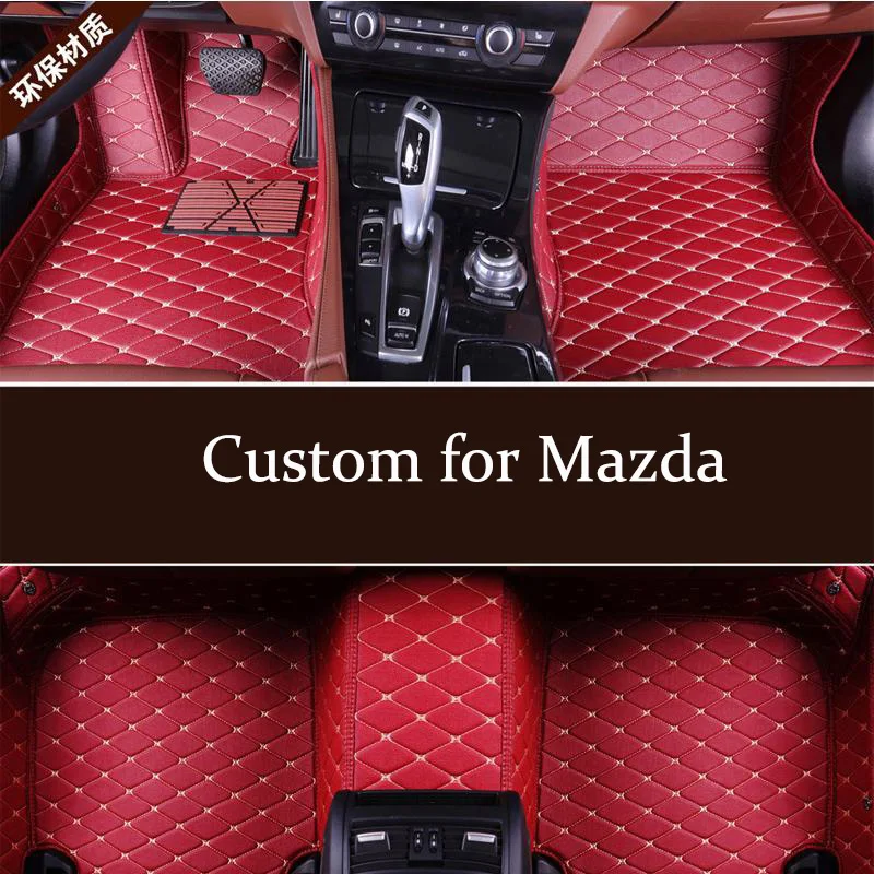 Прочные автомобильные коврики подходят для Mazda 2 3 5 6 BL Sd/Hb BM 2006 2018 BT50 CX 1 2007 2019 г.