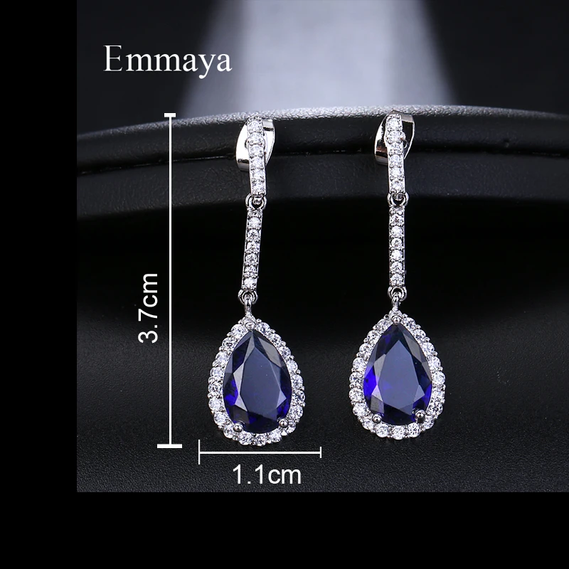 Женские серьги в форме капли Emmaya роскошные модные с подвесками из фианита класса