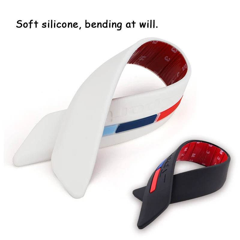 LENTAI 1Pair Auto Car Head Bumper Anti-collision Strip Stickers For Toyota Corolla c-hr Avensis RAV4 Auris Kia Rio Ceed Sportage |