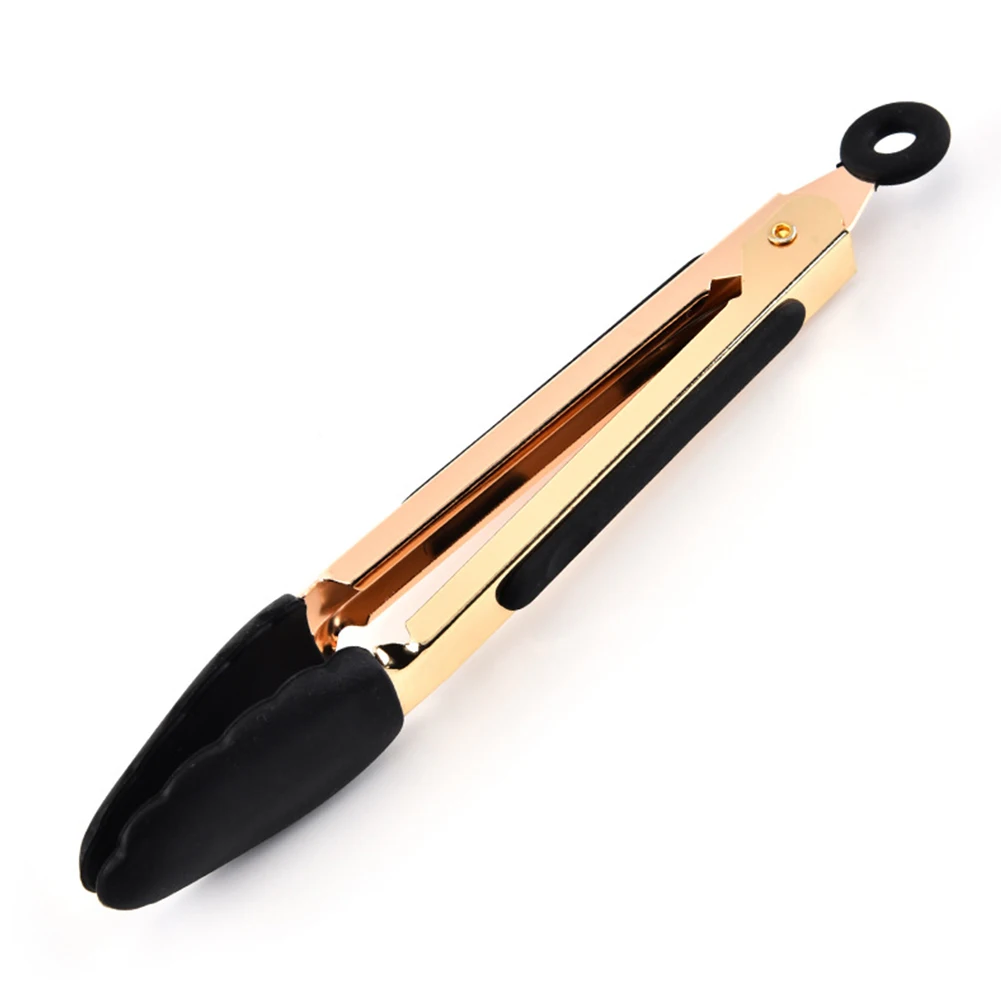 Heat Resistance Salad Pliers Buffet Home BBQ Tongs Easy Clean Bread Clamp Kitchen Tool Silicone Safety Handle Durable Food Clip | Дом и сад