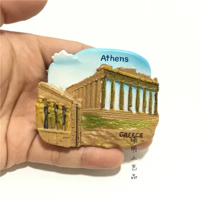 Магниты на холодильник Афины Греция дорожные сувениры в мире 3D Магнитные