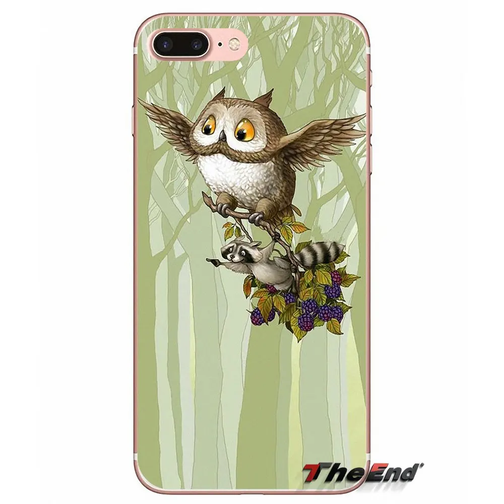 Винтажные аксессуары сова чехлы для телефонов iPhone X 4 4S 5 5S 5C SE 6 6S 7 8 Plus Samsung Galaxy J1 J3 J5