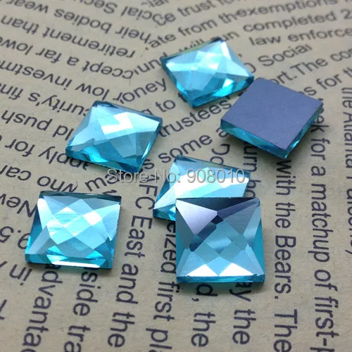 100 шт./лот 10 мм асметричные граненые квадратные Хрустальные стеклянные камни с