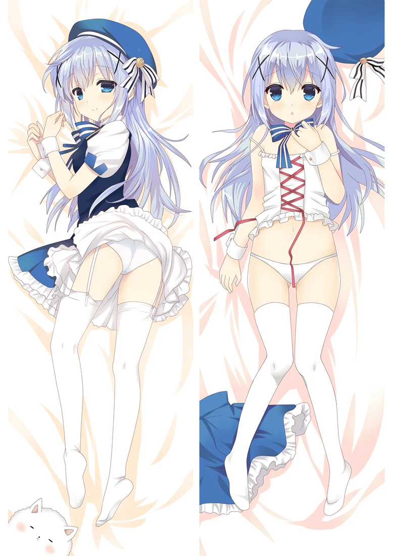Июньское обновление японского аниме Gochumon wa Usagi Desu ka? Kafuu Chino Dakimakura чехол для подушки, чехол для подушки s - Цвет: 86010