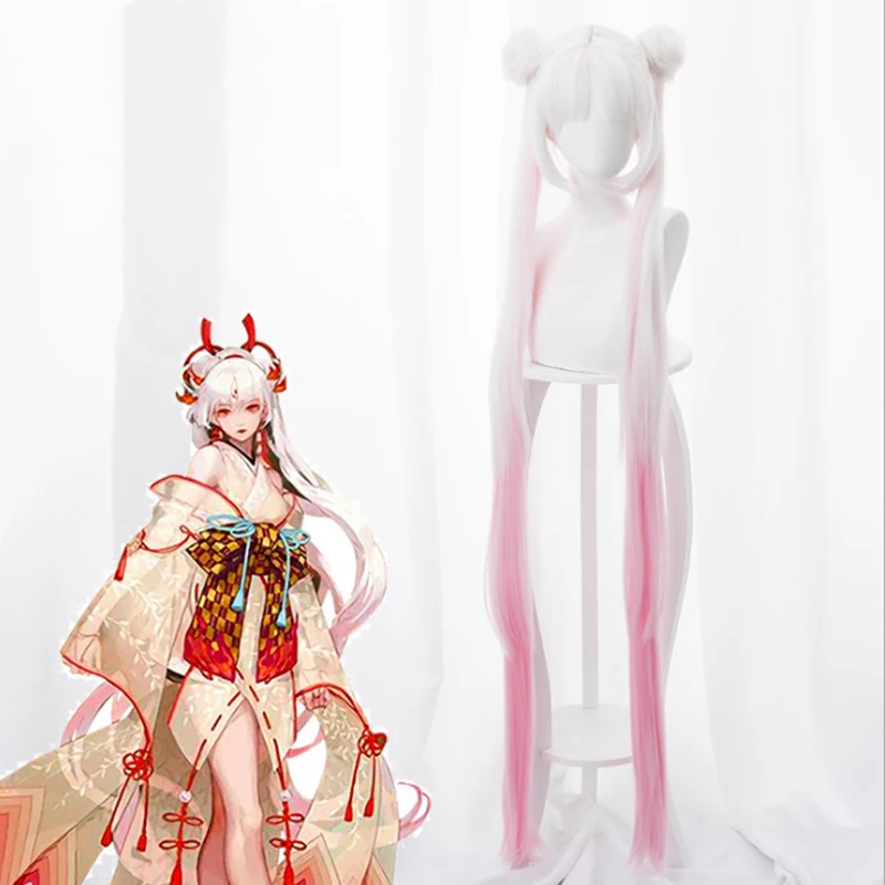 

Game Onmyoji Cosplay Wigs Shiranui Cosplay Heat Resistant Synthetic Wig Hair Halloween Party Women Cosplay Wig