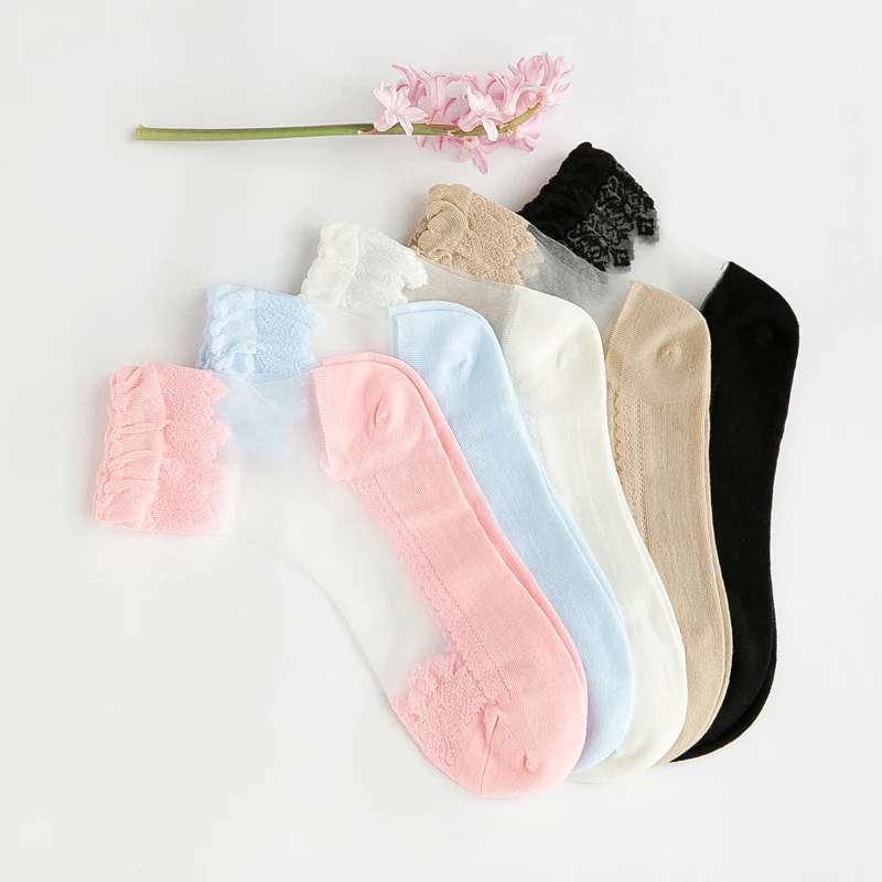Женские носки 2017 летние новые женские короткие эластичные ультратонкие