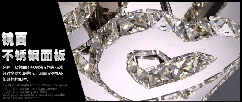 LED 40 Вт 11-25 свет K9 Кристалл Потолочный Lihting 110-240 В Размер: 80*60 см Бесплатная доставка