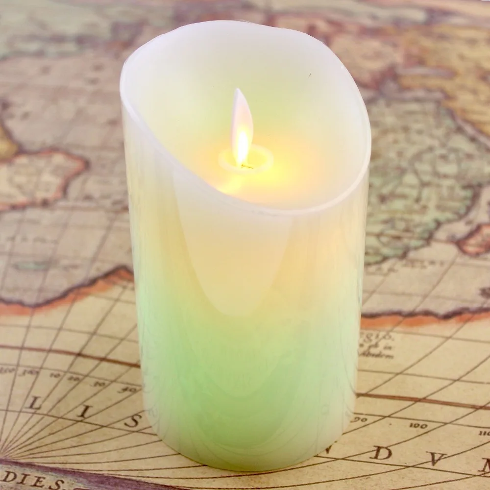 LED Candle Light Night Simulation Room Decoration Remote Control Timing Colorful Paraffin Shell | Лампы и освещение