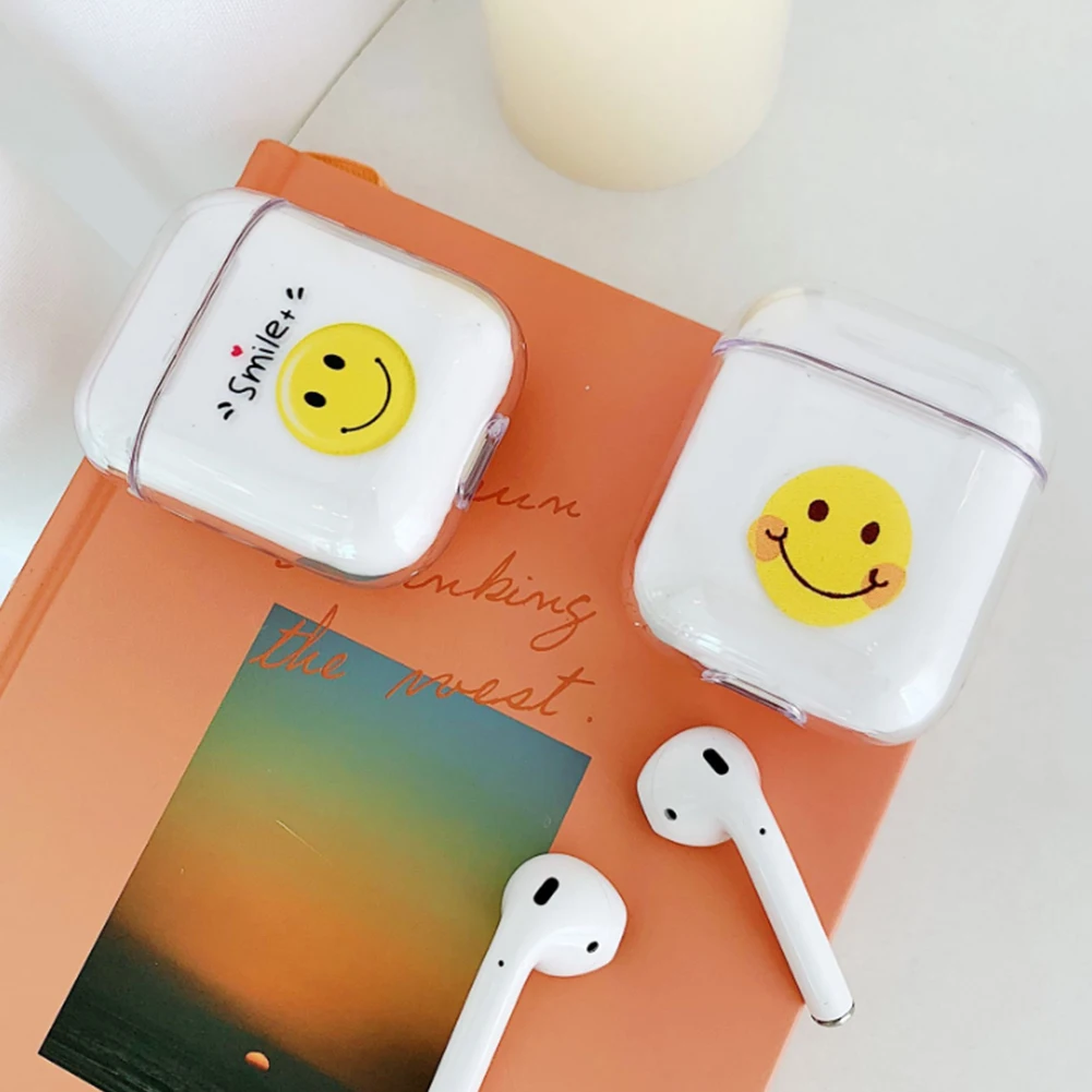 Жесткий прозрачный чехол для наушников из поликарбоната AirPods 1 2 оболочка Apple Pods