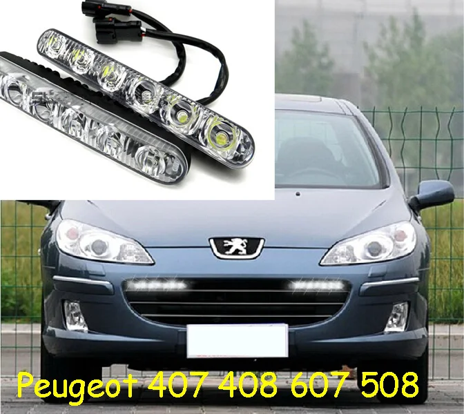 Дневные фары светодиодные лампы 2 шт./компл. + провод 206 27 207 407 408 607 508 407|light fitting led|led