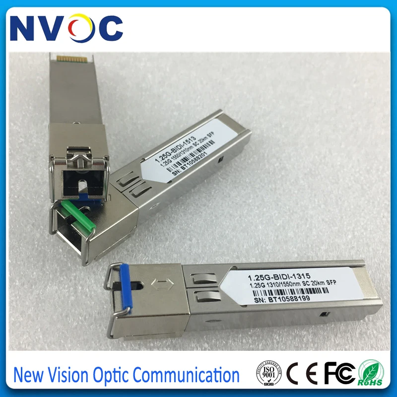 Бесплатная доставка оптоволоконный приемопередатчик 1 25G WDM SFP 20 км 1310 нм BIDI 25 ГБ