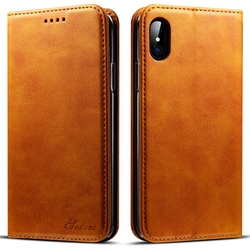Wallet phone case with Card function Mobile Phone Bags &amp Cases new style for iphone X leather business high end phong protection |