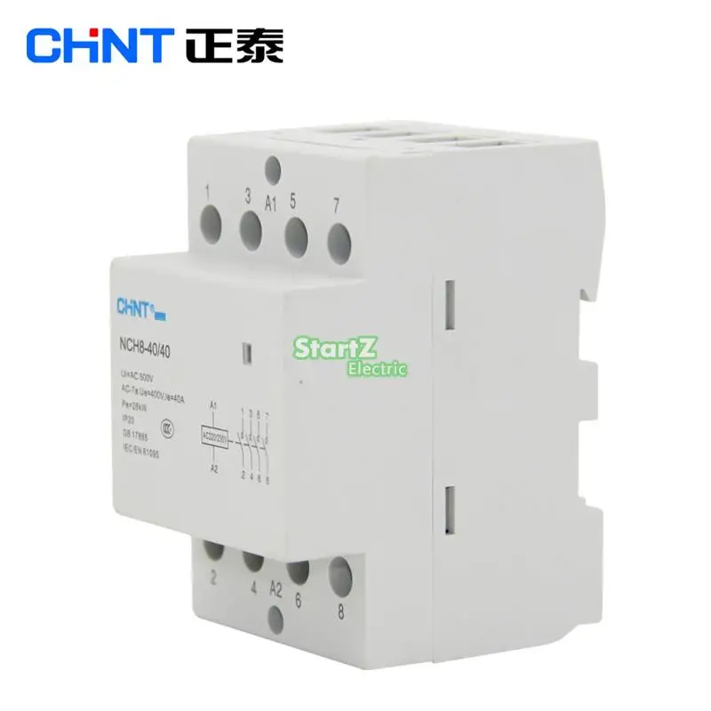 CHNT NCH8-40/40 40A 400V 4NO Din rail AC контактор для дома