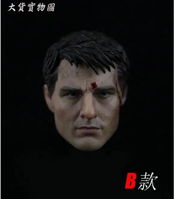 1/6 Том Круз голова лепить край завтрашнего дня/горячие игрушки Phicen фигурка - Цвет: B