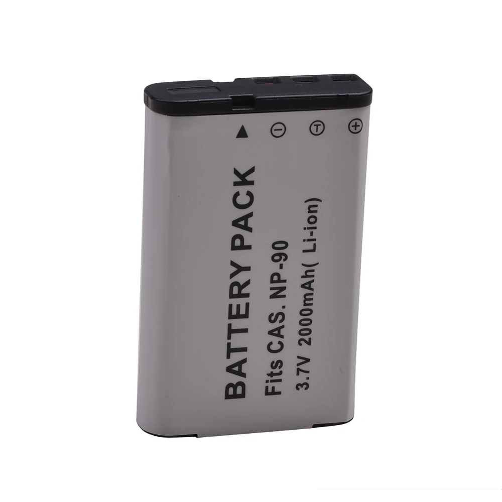 Tectra 2000mAh 2 шт NP 90 NP90 батарея для Casio Exilim EX H10 EXH10 H15 EXH15 FH100|Цифровые аккумуляторы| |