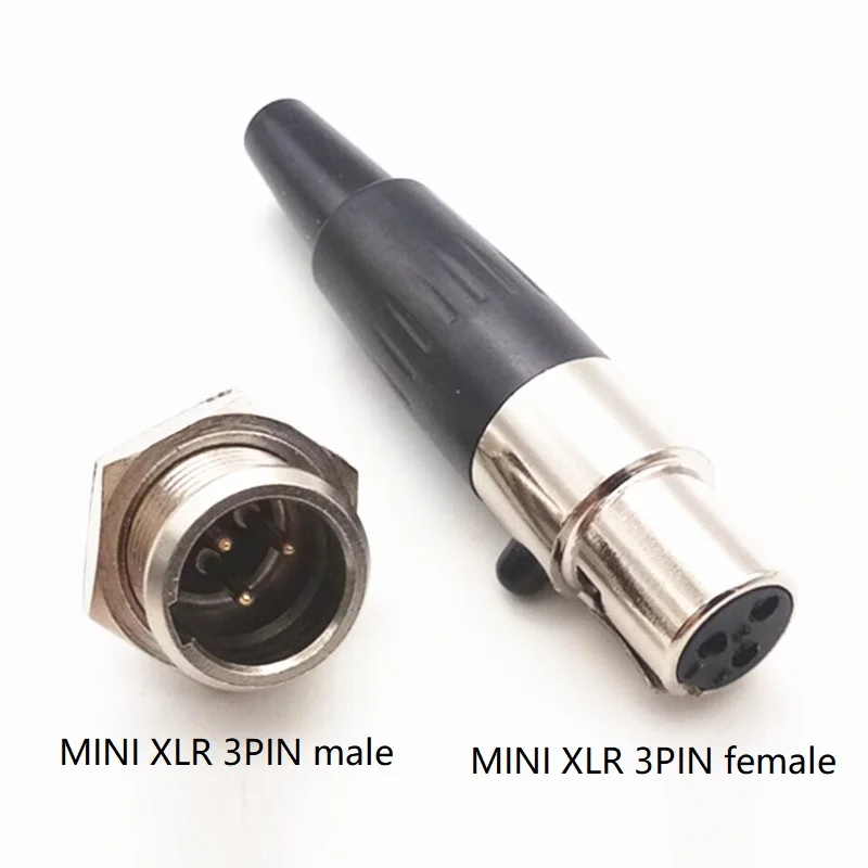 10 шт./5 пар Штекерная розетка 3Pin MINI XLR разъемы для микрофона Аудио Кабель |