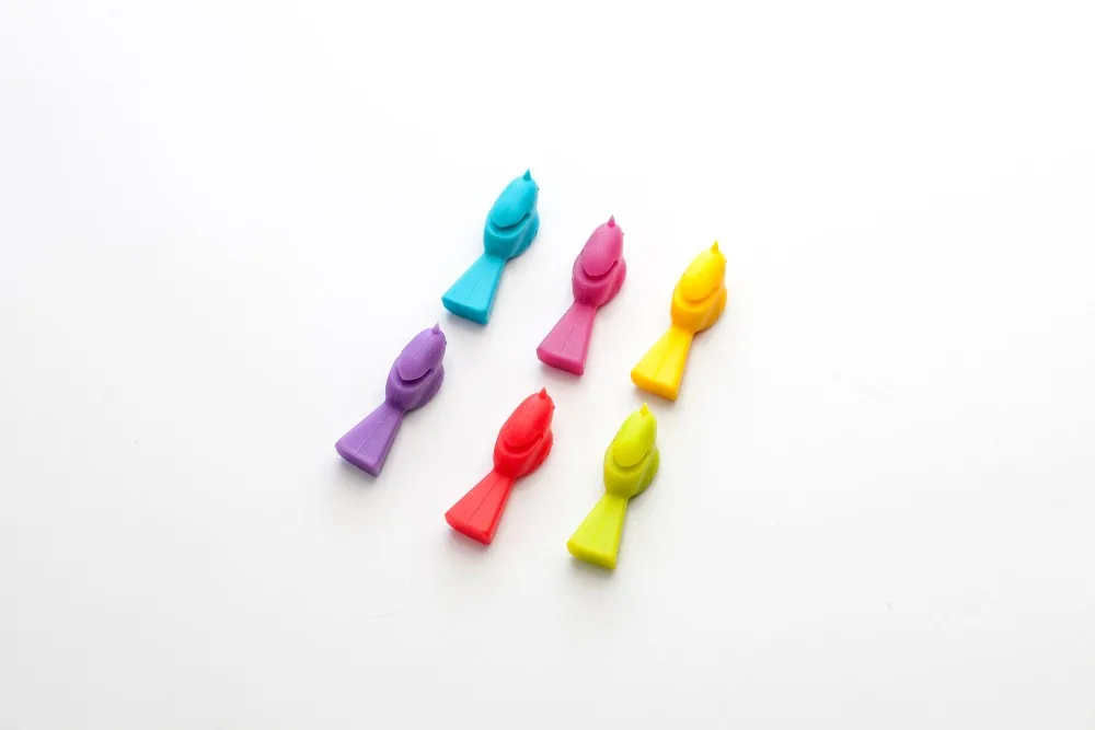 6 шт./компл. маркер на стакан для вина птица этикетки вечеринки Винный Цвет Стекло